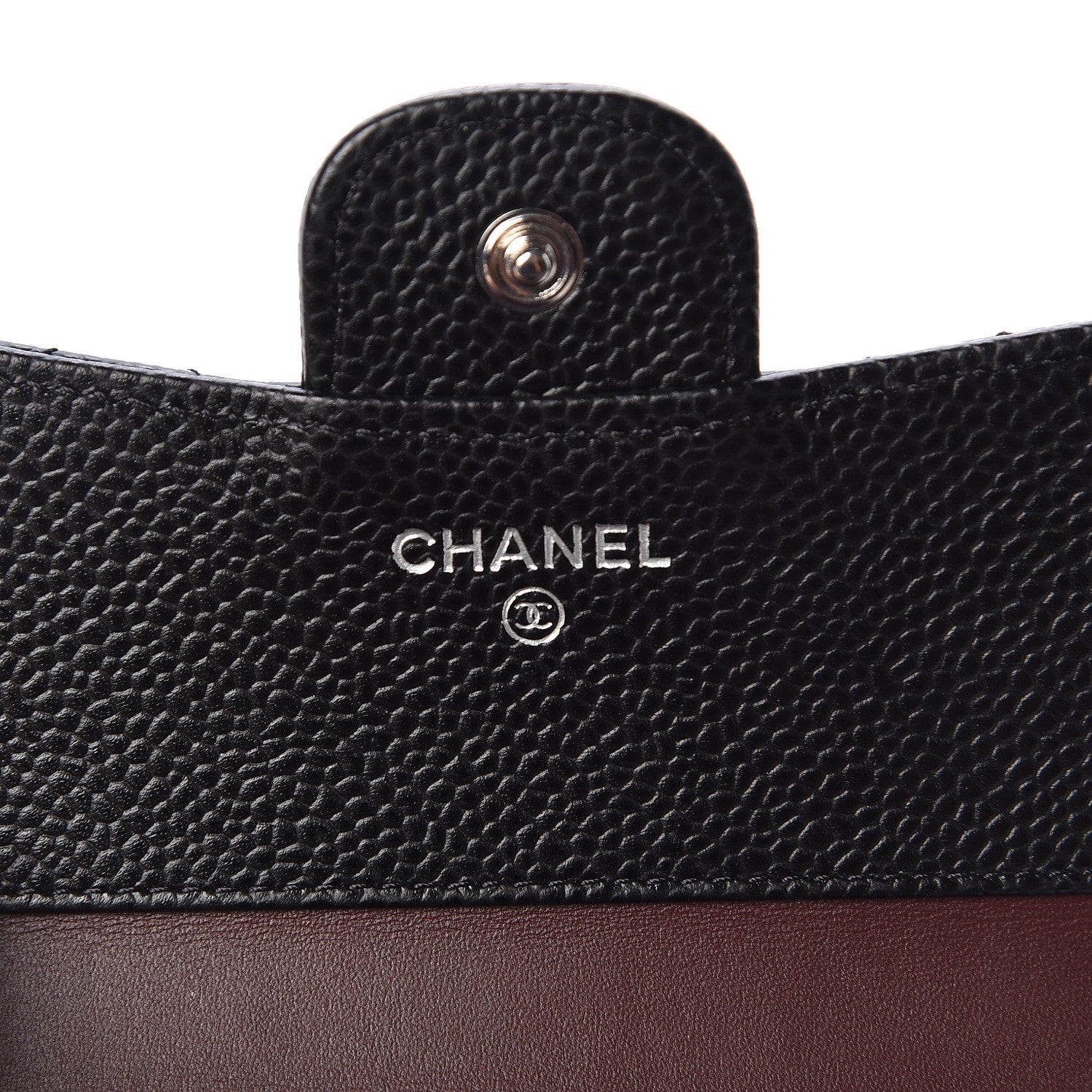 Chanel Caviar Quilted Compact Flap Wallet Black 6 of 9
