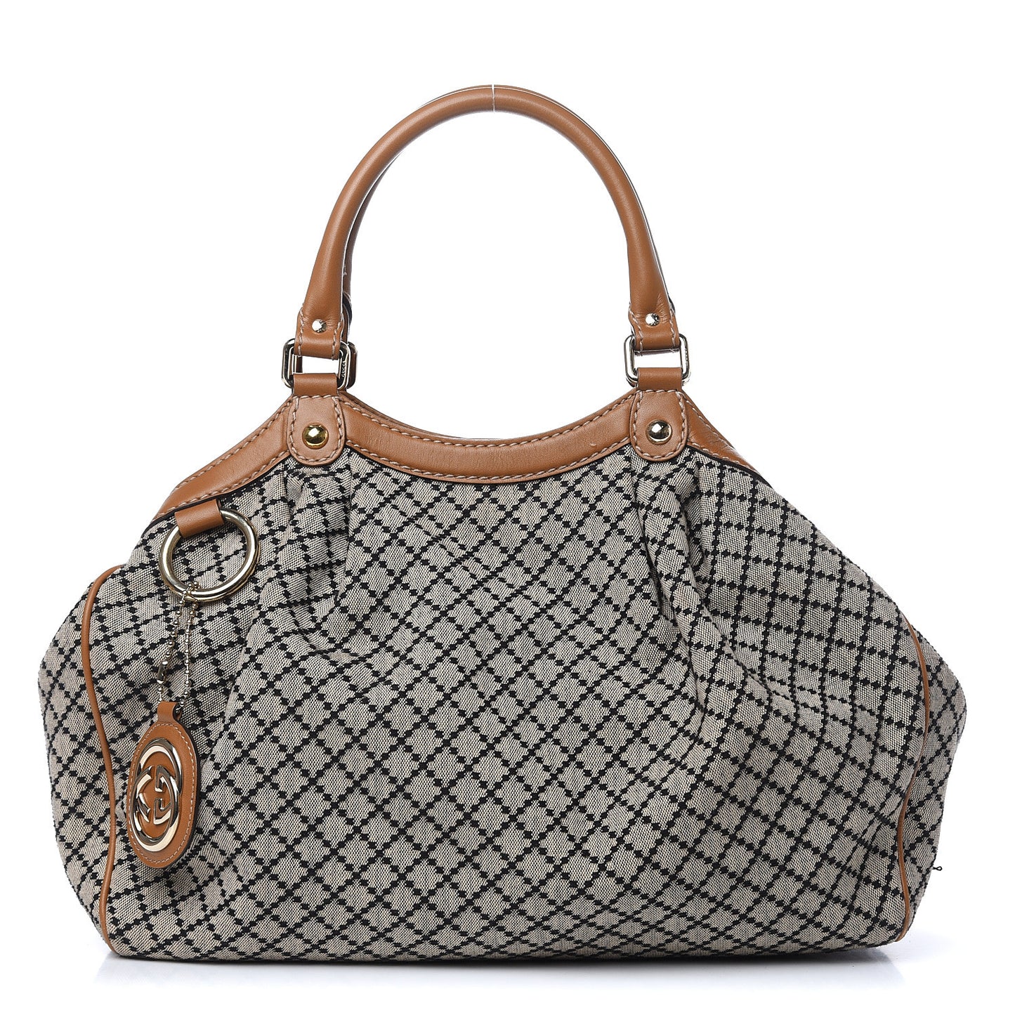 Diamante Medium Sukey Tote Brown