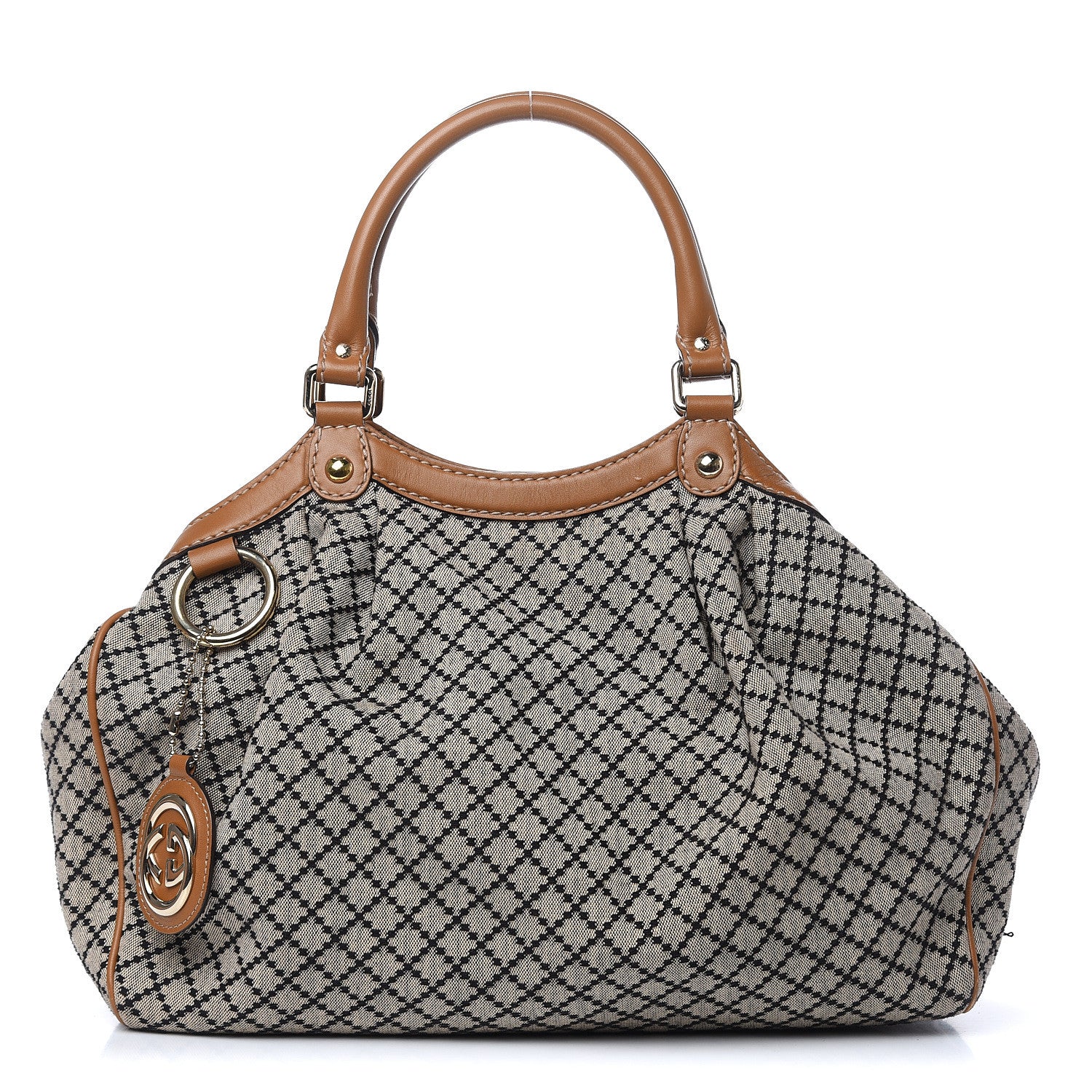 Gucci Diamante Medium Sukey Tote Brown 1 of 12