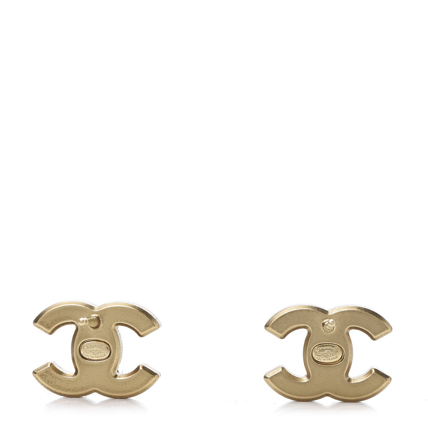 Crystal CC Earrings Gold