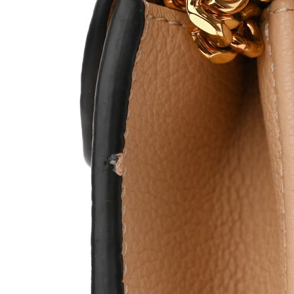 Versace Grainy Calfskin Virtus Chain Crossbody Beige 12 of 12