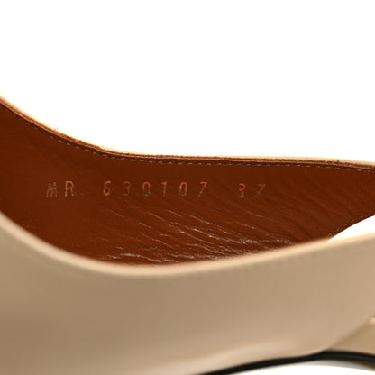 Saint Laurent Calfskin Opyum 110 Slingback Pumps 37 Real Beige 7 of 10