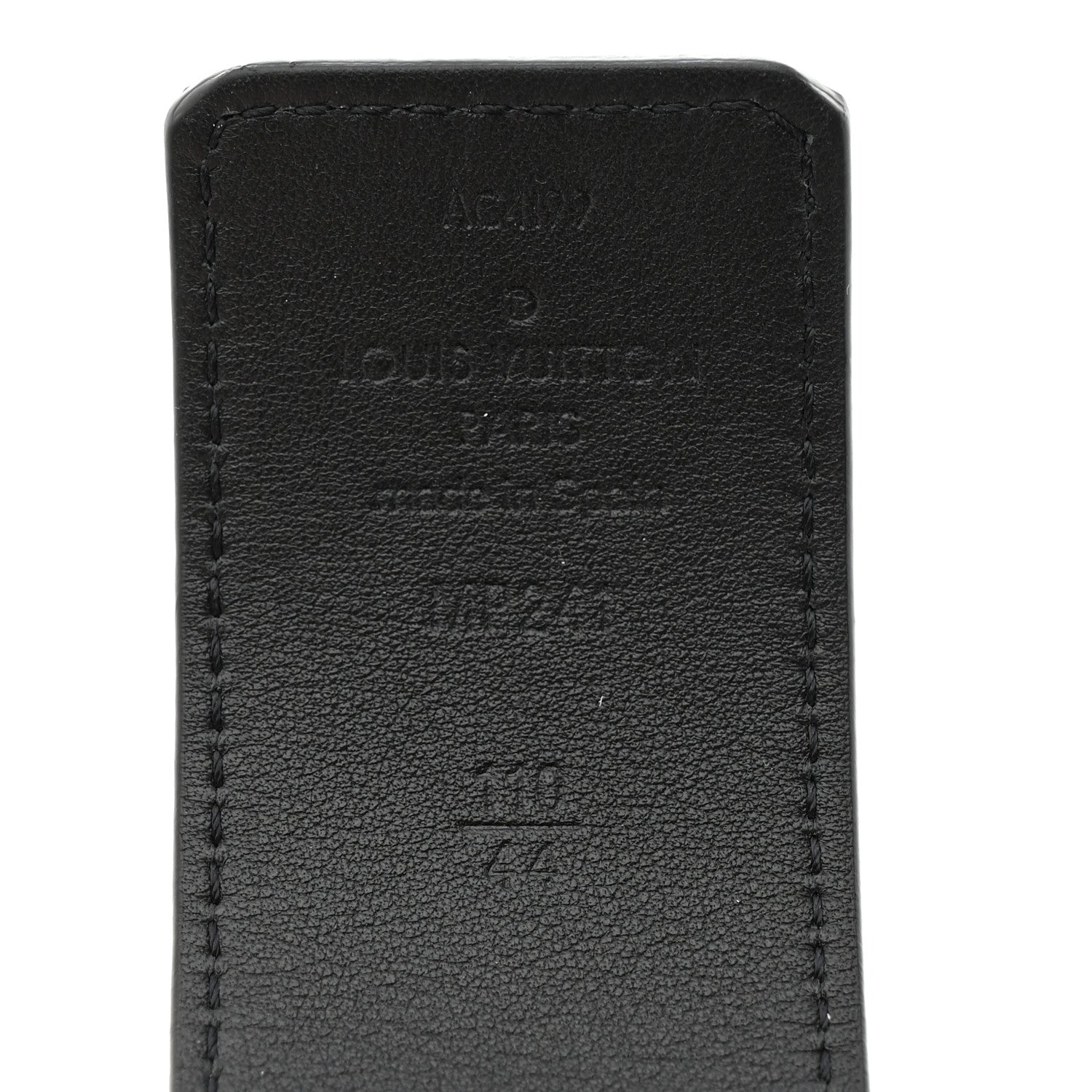 Louis Vuitton Monogram 40mm LV Shape Belt 110 44 Black 3 of 6