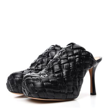 Bottega Veneta Shiny Nappa Intrecciato The Bold 105 Mules 38 Black 3 of 7
