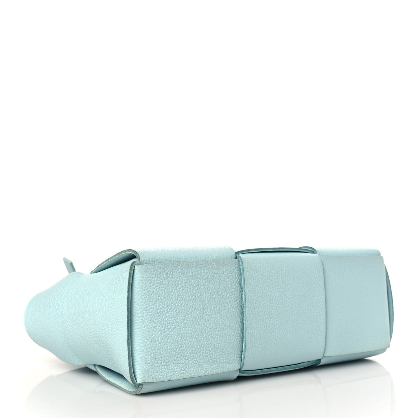 Grained Calfskin Maxi Intrecciato Mini Arco Tote Pale Blue