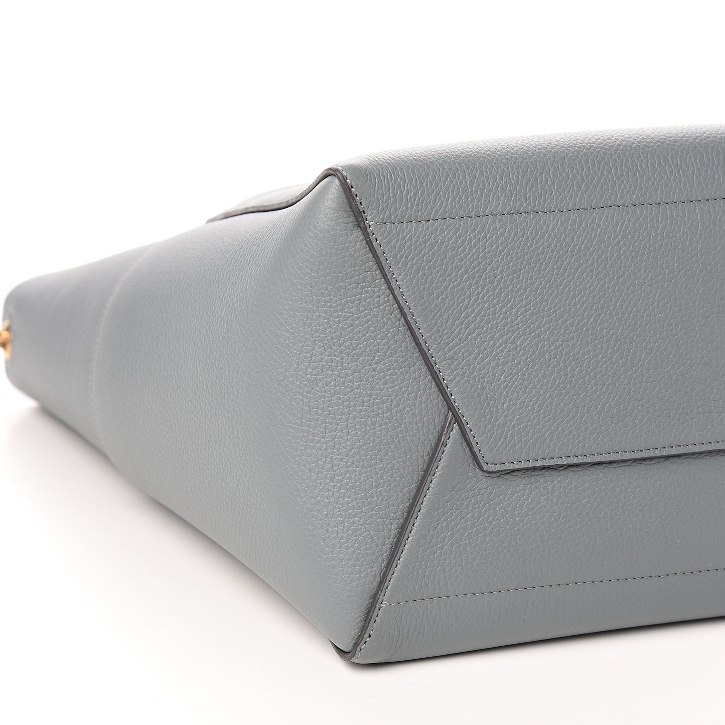 Soft Grained Calfskin Sangle Bucket Bag Storm