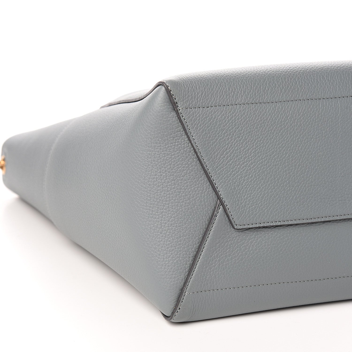 Celine Soft Grained Calfskin Sangle Bucket Bag Storm 7 of 8