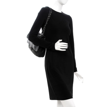 Chanel Iridescent Calfskin Jumbo In the Mix Double Flap Black 2 of 7