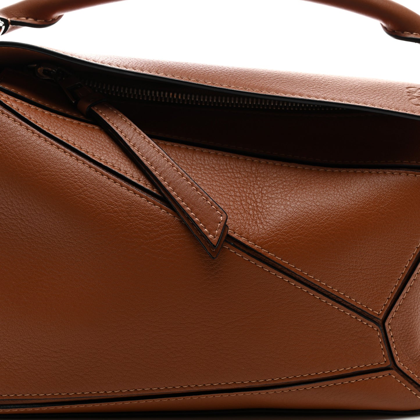 Calfskin Small Puzzle Bag Light Caramel