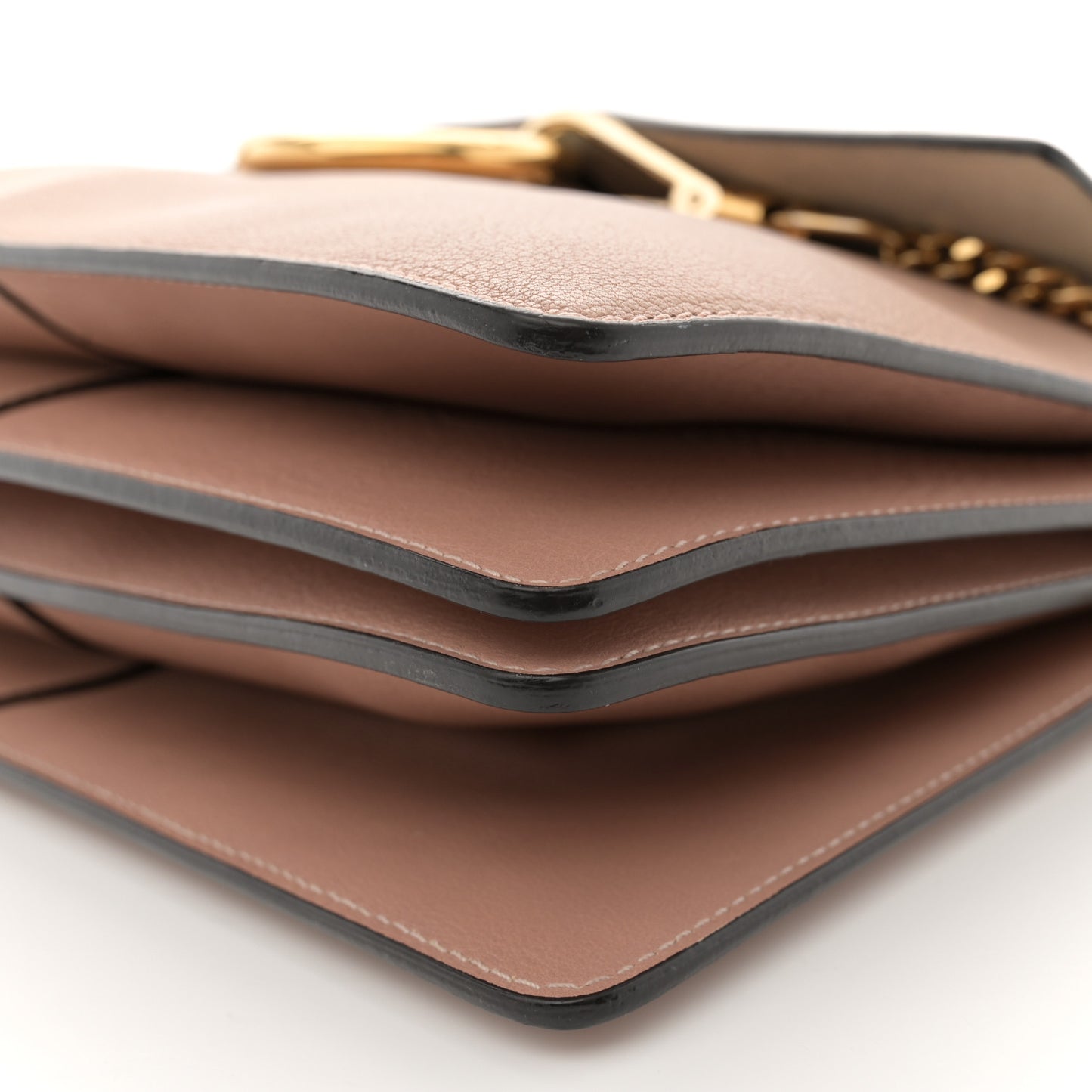 Calfskin Medium Faye Shoulder Bag Biscotti Beige