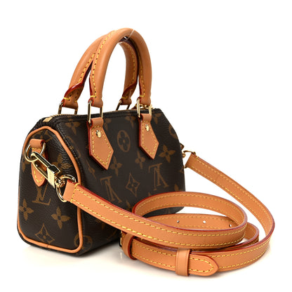 Louis Vuitton Monogram Nano Speedy Bandouliere 2 of 10