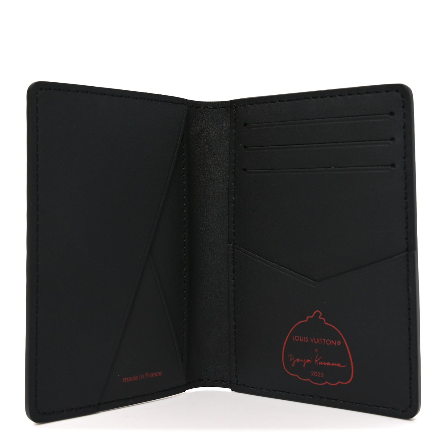 LV X YK Empreinte Pocket Organizer Black Red