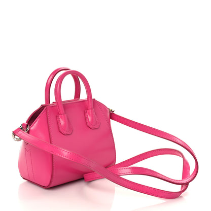 Givenchy Shiny Lord Calfskin Micro Antigona Neon Pink 2 of 5