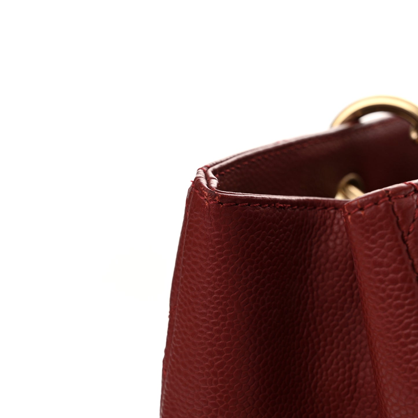 Caviar Quilted Grand Shopping Tote GST Red