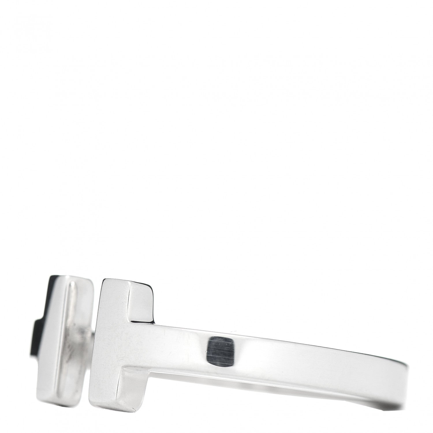 Tiffany Sterling Silver T Square Ring 54 7 3 of 5
