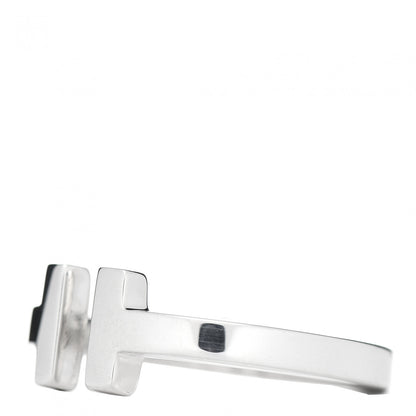 Tiffany Sterling Silver T Square Ring 54 7 3 of 5