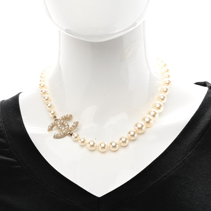 Chanel Pearl CC 100th Anniversary Necklace Light Gold 2 of 8
