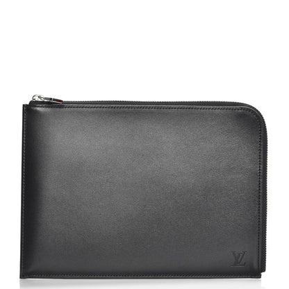 Louis Vuitton Calfskin Souple Pochette Jour PM Black 1 of 8