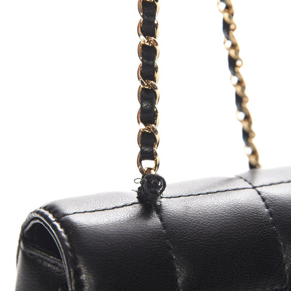 Chanel Lambskin Quilted Mini Chocolate Bar Flap Black 8 of 9