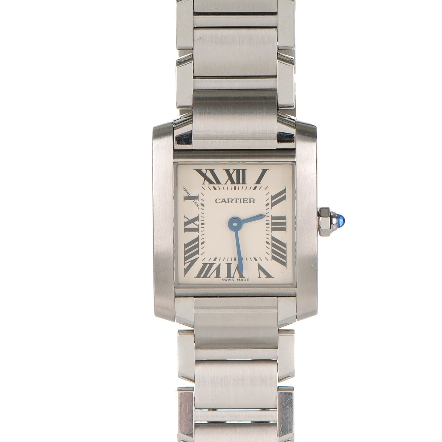 Stainless Steel 20mm Tank Francaise Quartz Watch