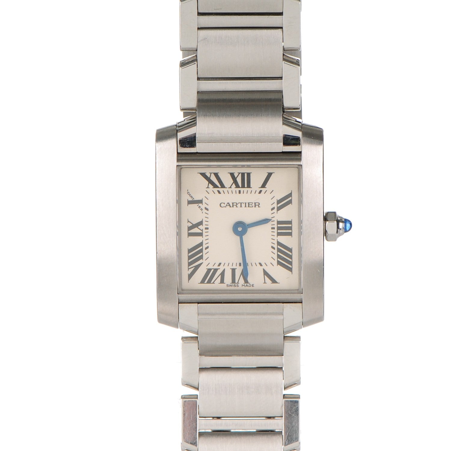 Cartier Stainless Steel 20mm Tank Francaise Quartz Watch 1 of 7