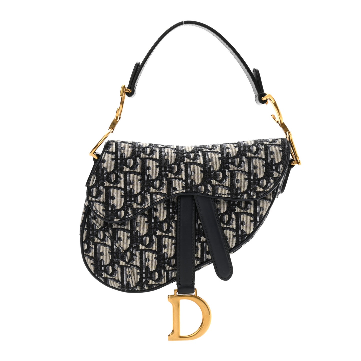Oblique Mini Saddle Bag Blue