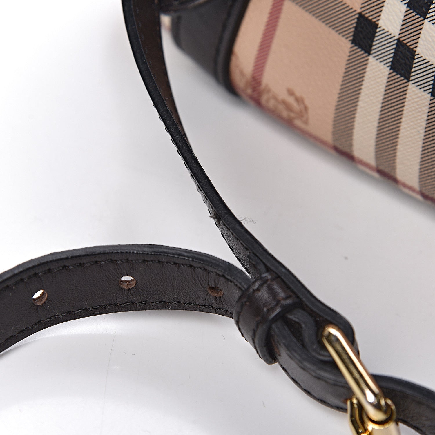 Burberry Haymarket Check Small Northfield Tote Chocolate 24 of 24