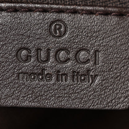 Gucci Monogram Large D Gold Hobo Dark Brown 6 of 12