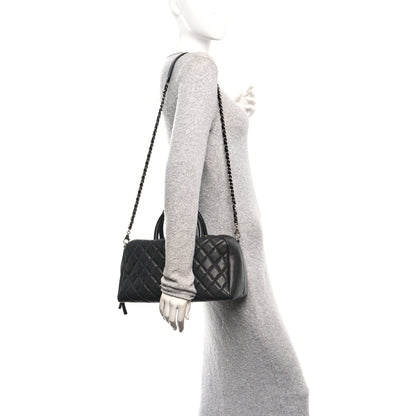 Chanel Caviar Quilted Large Coco Handle Bowling Bag Black 2 of 10