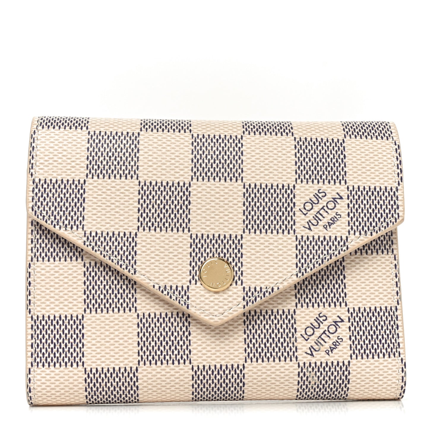 Damier Azur Victorine Wallet Rose Ballerine