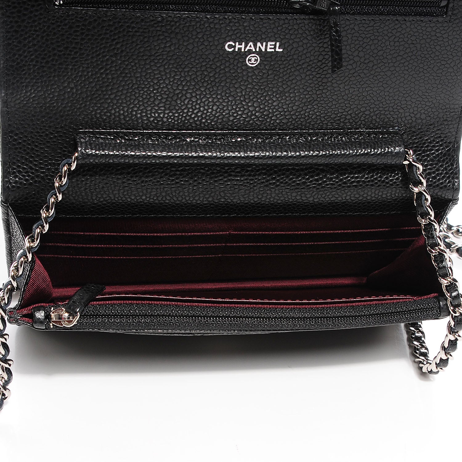 Chanel Caviar Quilted Wallet On Chain WOC Black 10 of 10