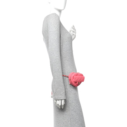Chanel Lambskin Quilted CC In Love Heart Waist Belt Bag With Chain Pink 2 of 11