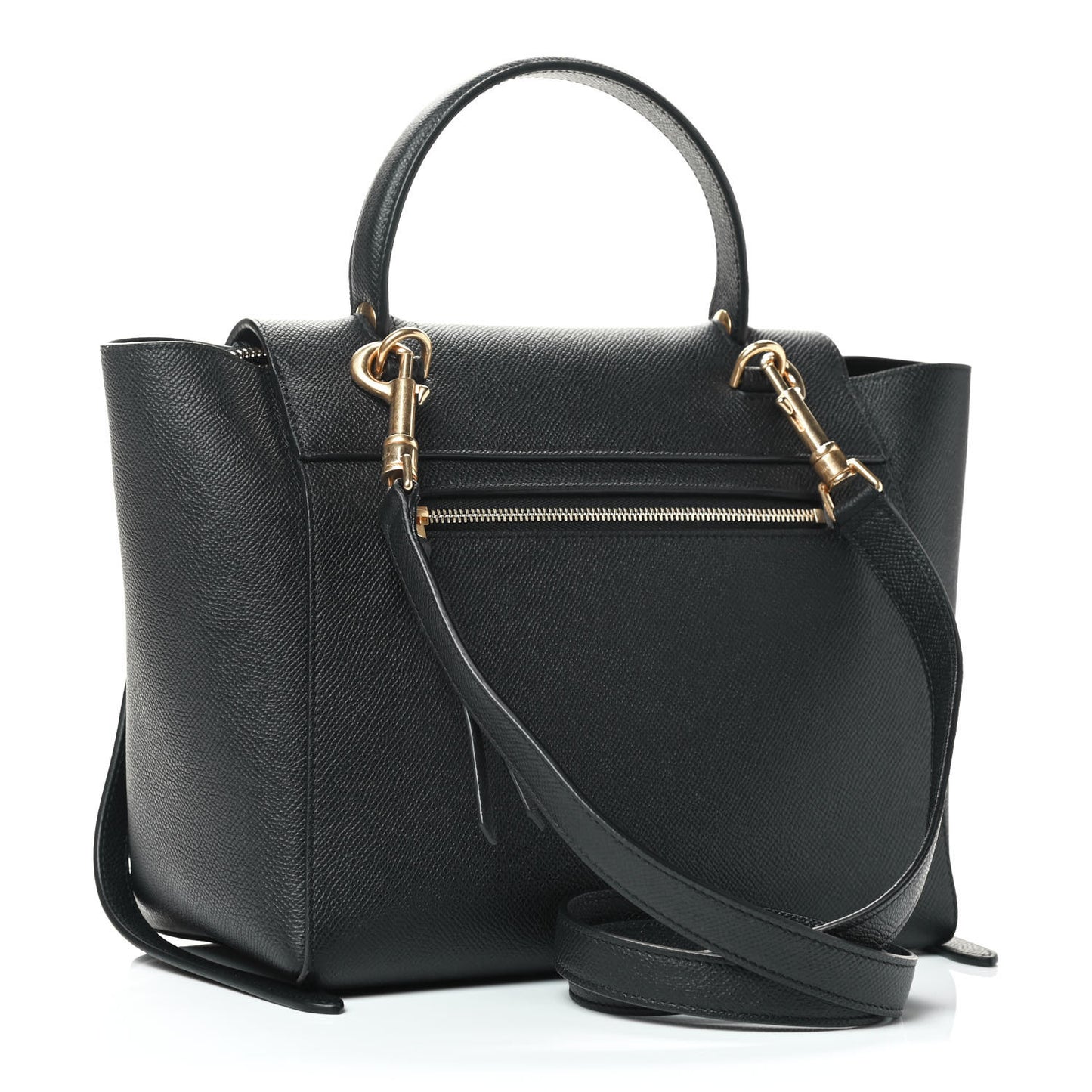 Baby Grained Calfskin Micro Belt Bag Black