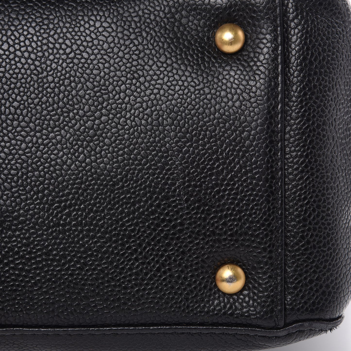 Caviar Large CC Shoulder Bag Black
