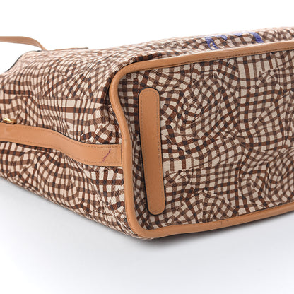 MCM Visetos Medium Liz Reversible Shopper Tote Cognac 11 of 15
