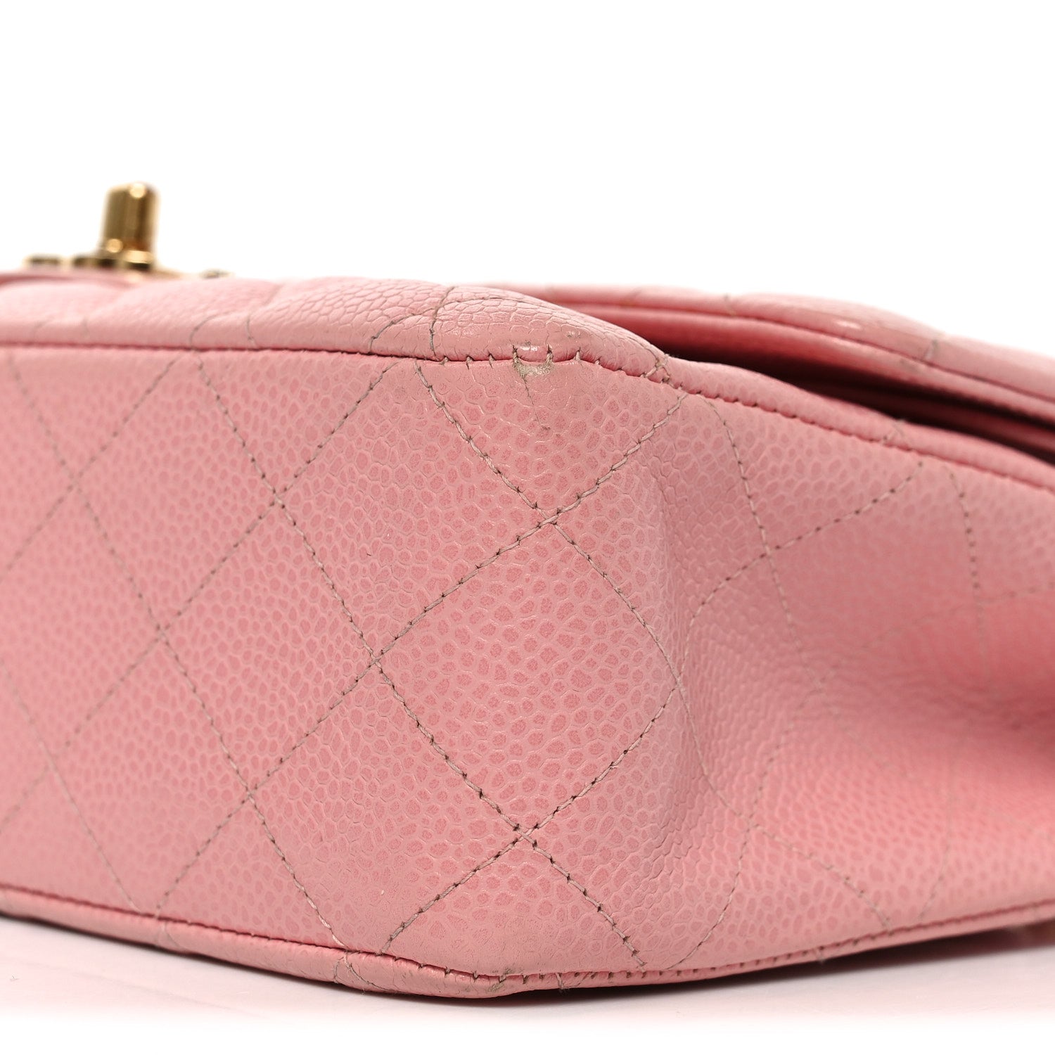 Chanel Caviar Quilted Medium Double Flap Pink 9 of 9