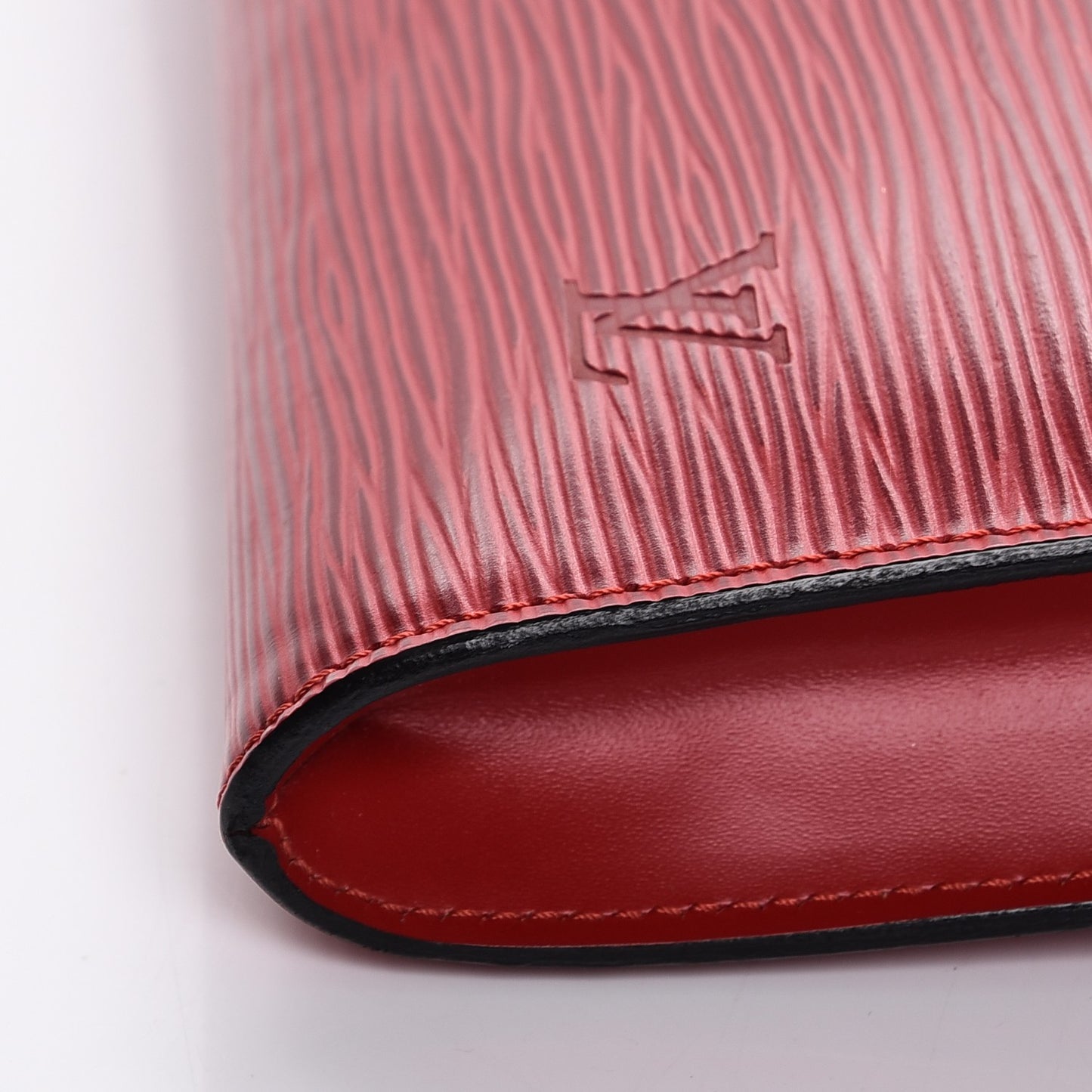 Epi Pochette Accessories 24 Castillan Red