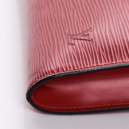 Louis Vuitton Epi Pochette Accessories 24 Castillan Red 9 of 10