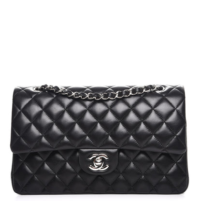 Chanel Lambskin Quilted Medium Double Flap Black 1 of 8