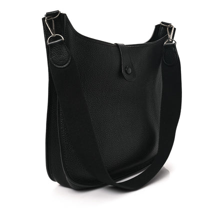 Hermes Taurillon Clemence Evelyne GM Black 3 of 12