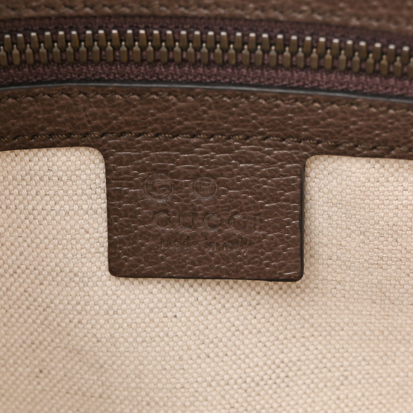 GG Supreme Monogram Web Medium Ophidia Messenger Bag Brown