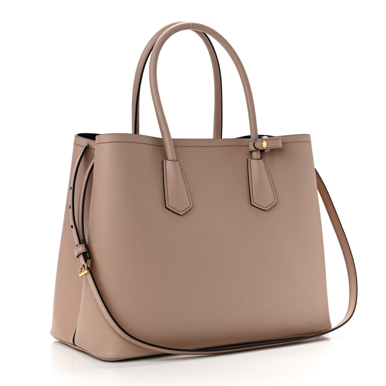 Prada Saffiano Cuir Large Double Bag Cammeo 3 of 9
