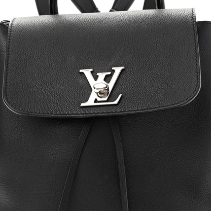Louis Vuitton Calfskin Lockme Backpack Black 7 of 9