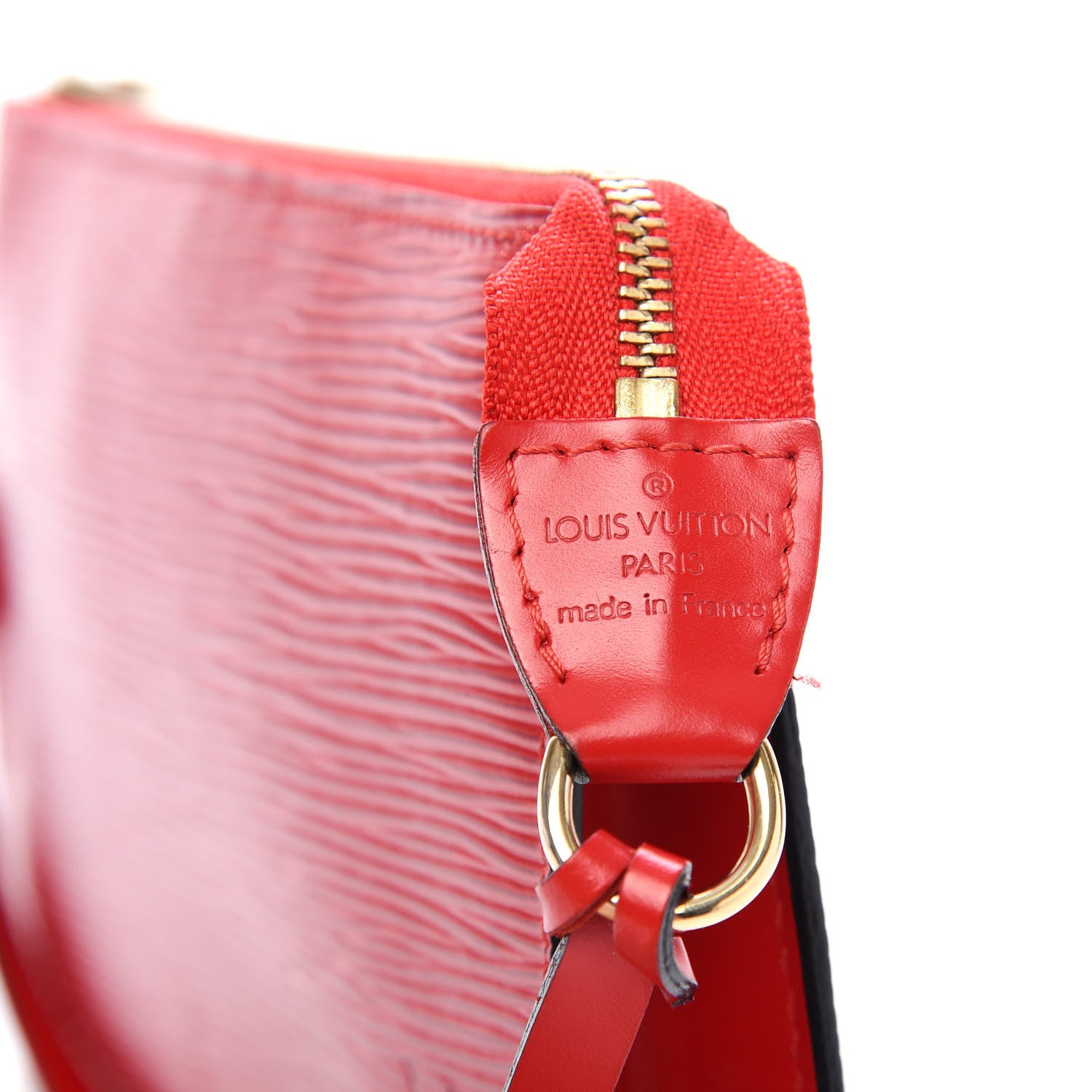 Louis Vuitton Epi Pochette Accessories 24 Castillan Red 8 of 10