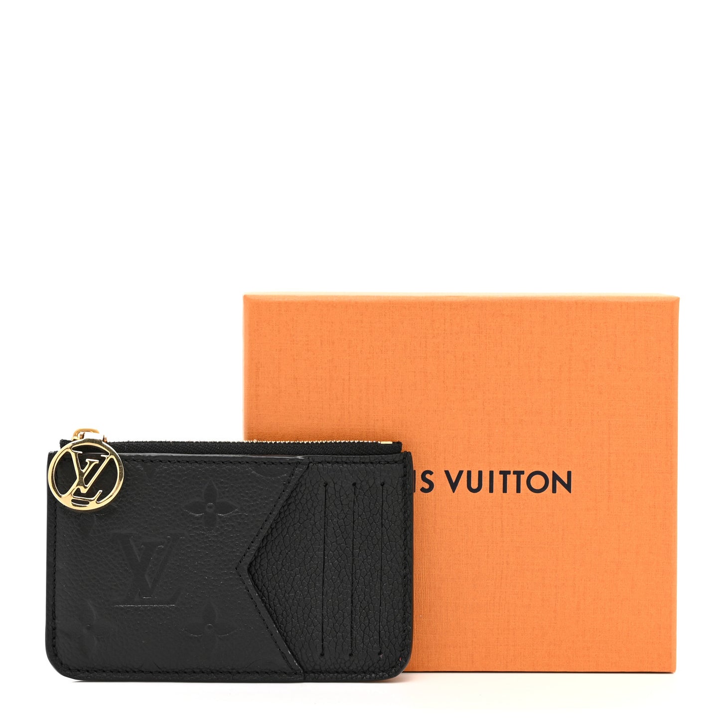 Empreinte Monogram Zipped Romy Card Holder Black