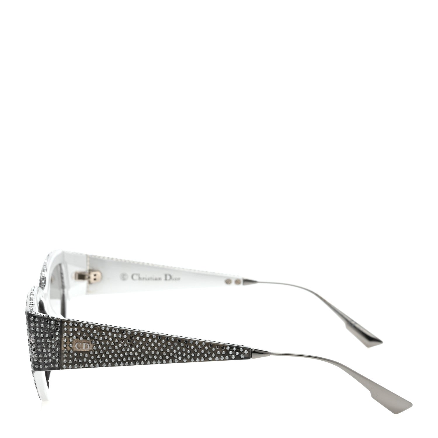 Christian Dior Acetate Crystal CatStyleDior1S Sunglasses Black 3 of 7