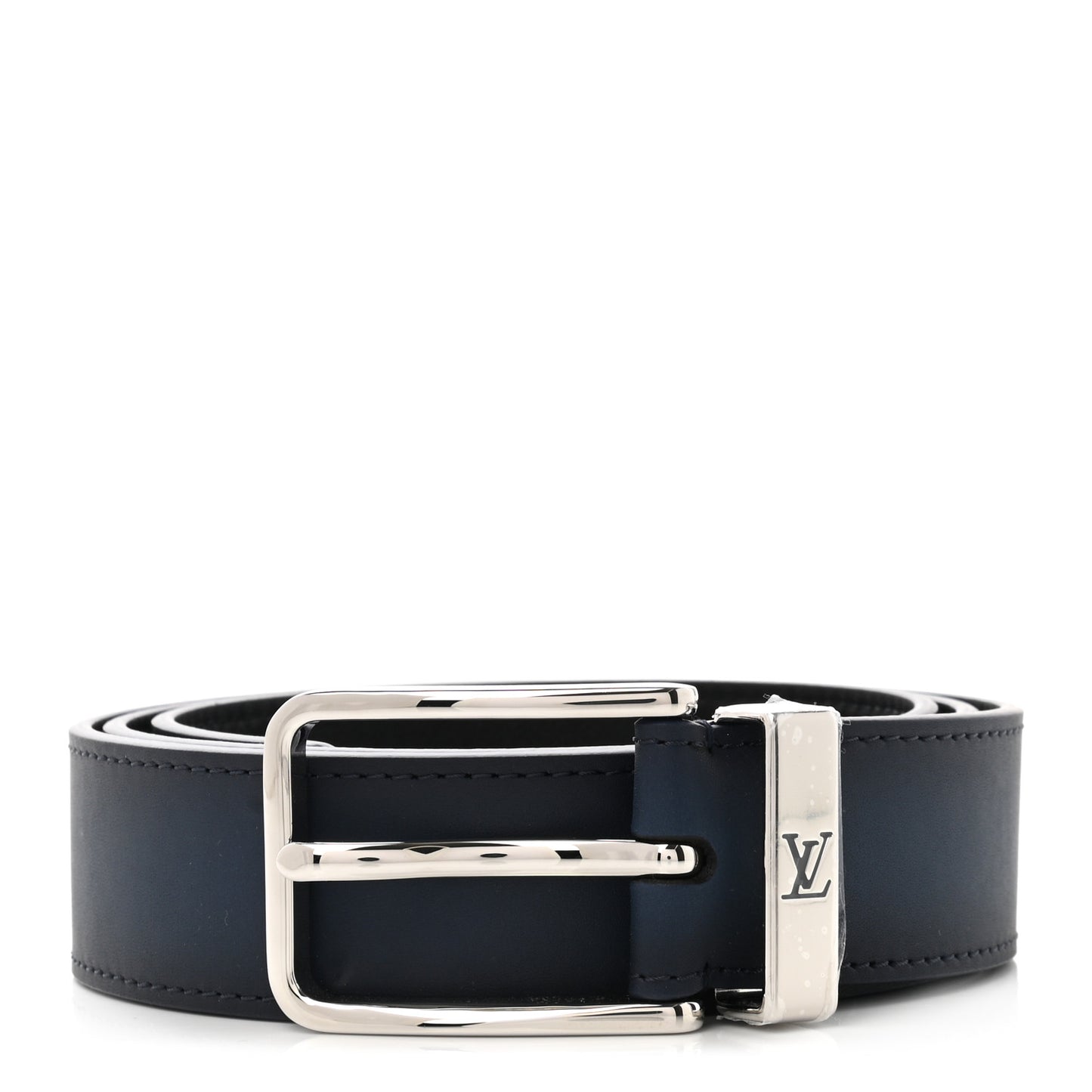 Calfskin 35mm Pont Neuf Belt 100 40 Blue Marine