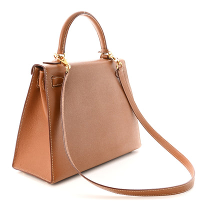 Hermes Courchevel Kelly Sellier 28 Gold 3 of 10