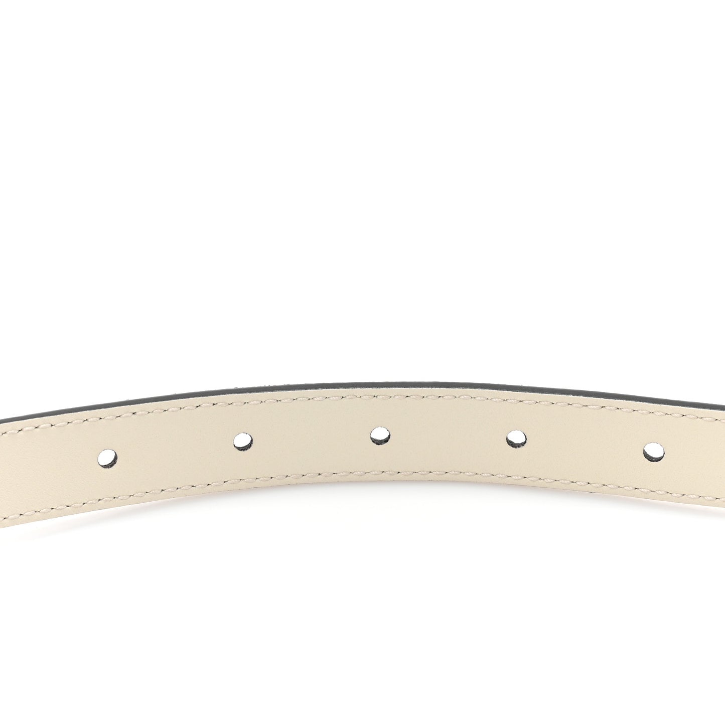 Calfskin Double G 20mm Belt 75 30 Mystic White
