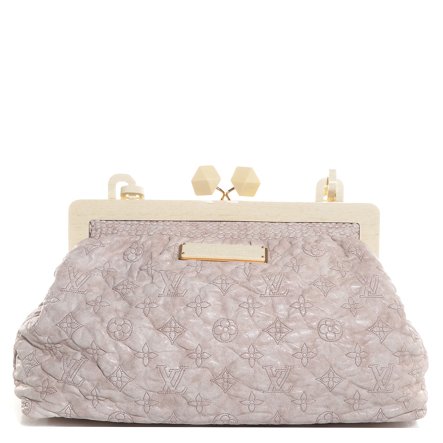 Louis Vuitton Lambskin Olympe Nimbus Cirrus Ecru 1 of 7